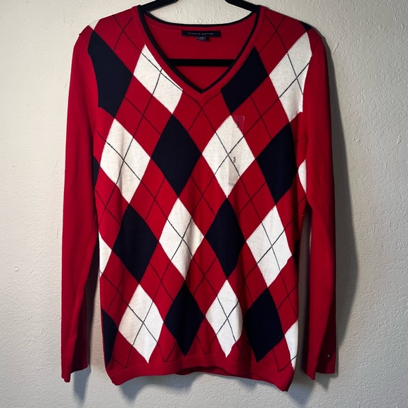 Tommy Hilfiger Ivy Tricolor Argyle Sweater - Picture 2 of 7